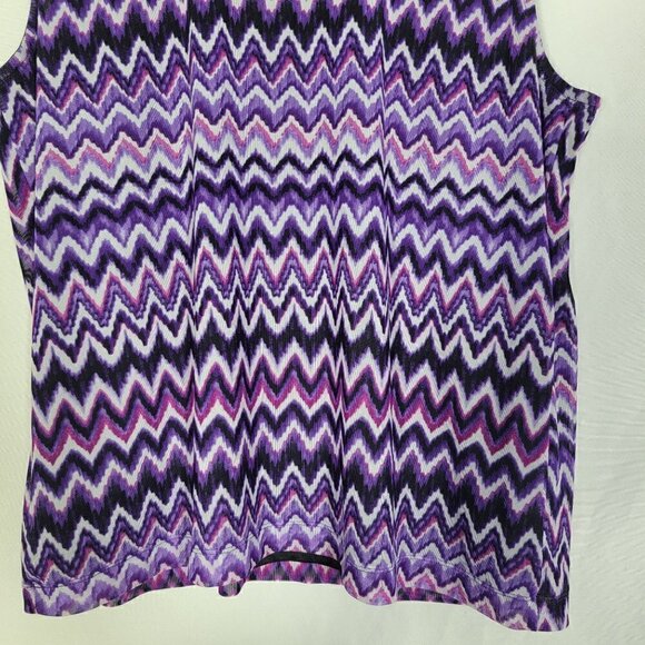 Chico's Travelers Collection Women's Vibrant Purple Pattern Top Size 3 (XL) - Picture 8 of 12
